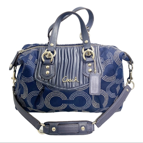 Coach Handbags - COACH Ashley Dotted C satchel purse